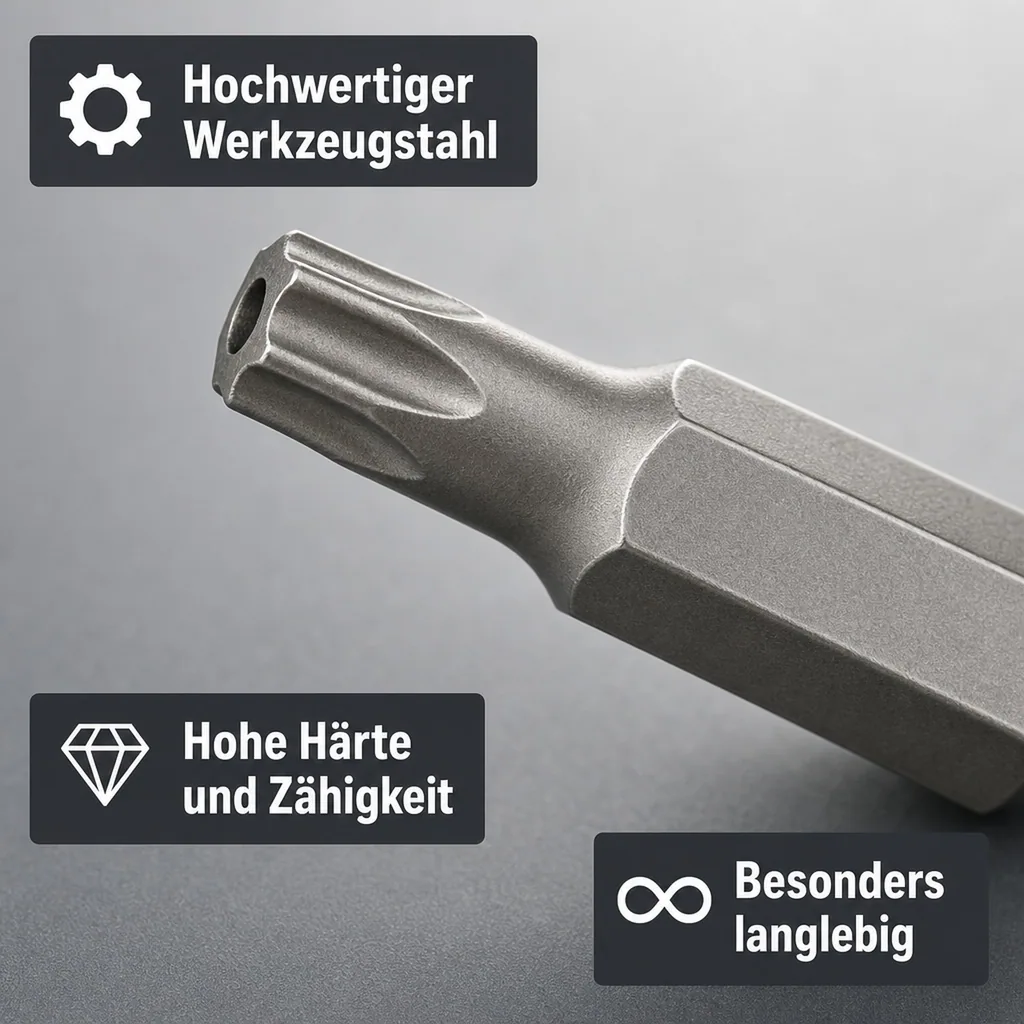 Innensechskant Bit T40, 10mm Hex, , 30mm, S2 Stahl