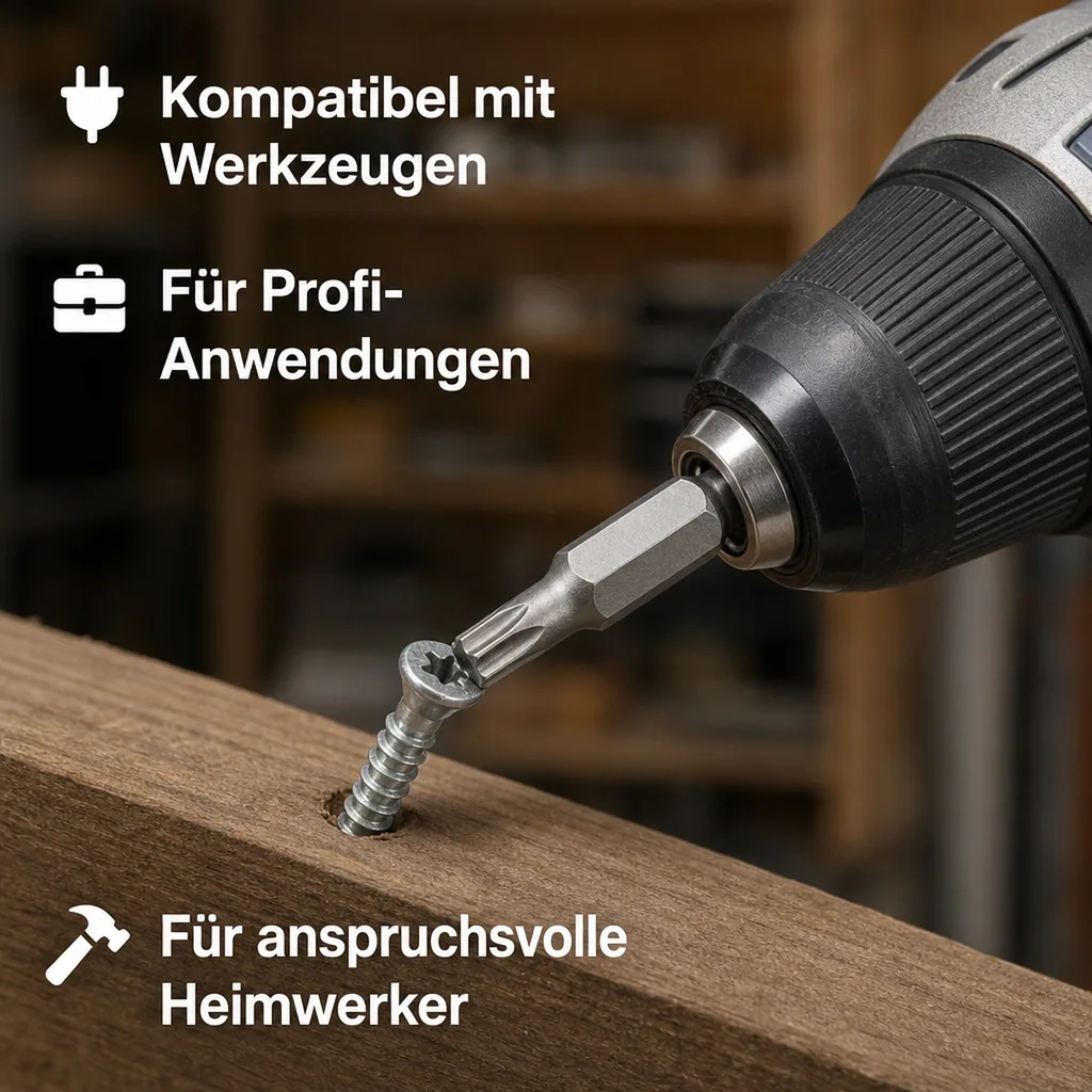 Innensechskant Bit T45, 10mm Hex, S2 Stahl