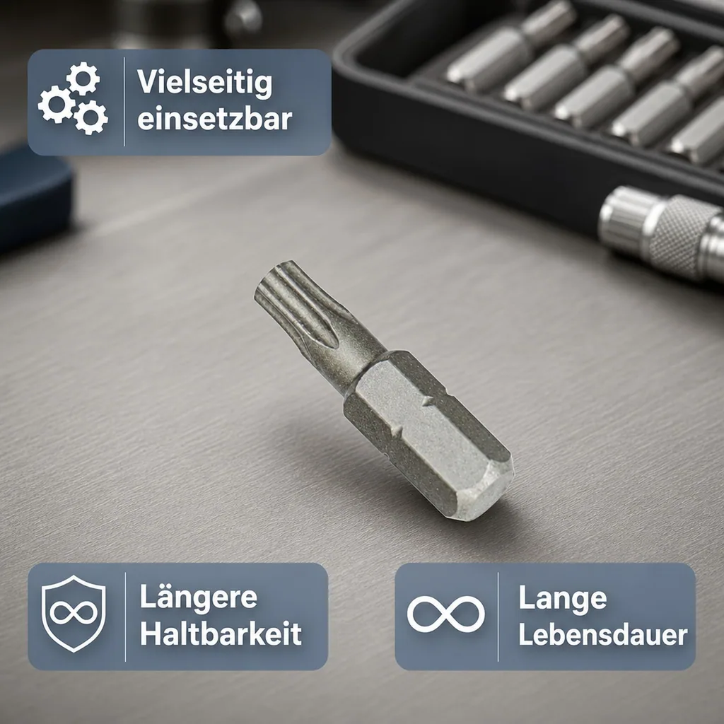 Innensechskant Bit T30, 25mm, 1/4 Zoll, Werkzeug Bit