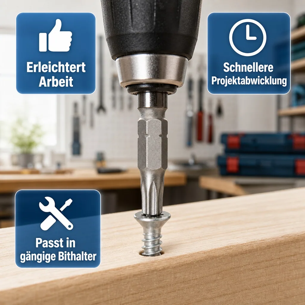 Innensechskant Bit T30, 25mm, 1/4 Zoll, Werkzeug Bit