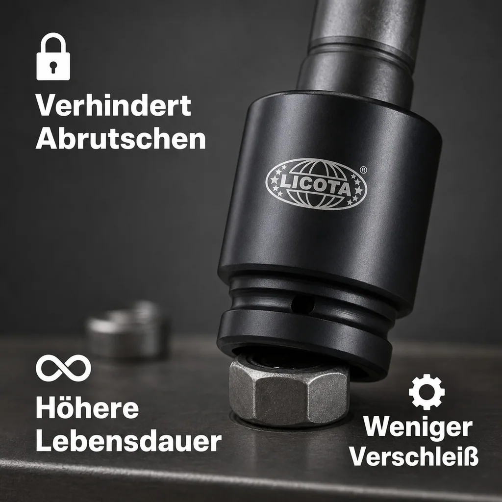 Schlagschraubernuss 1/2 Zoll, 16mm, Cr-Mo, Profi Werkzeug