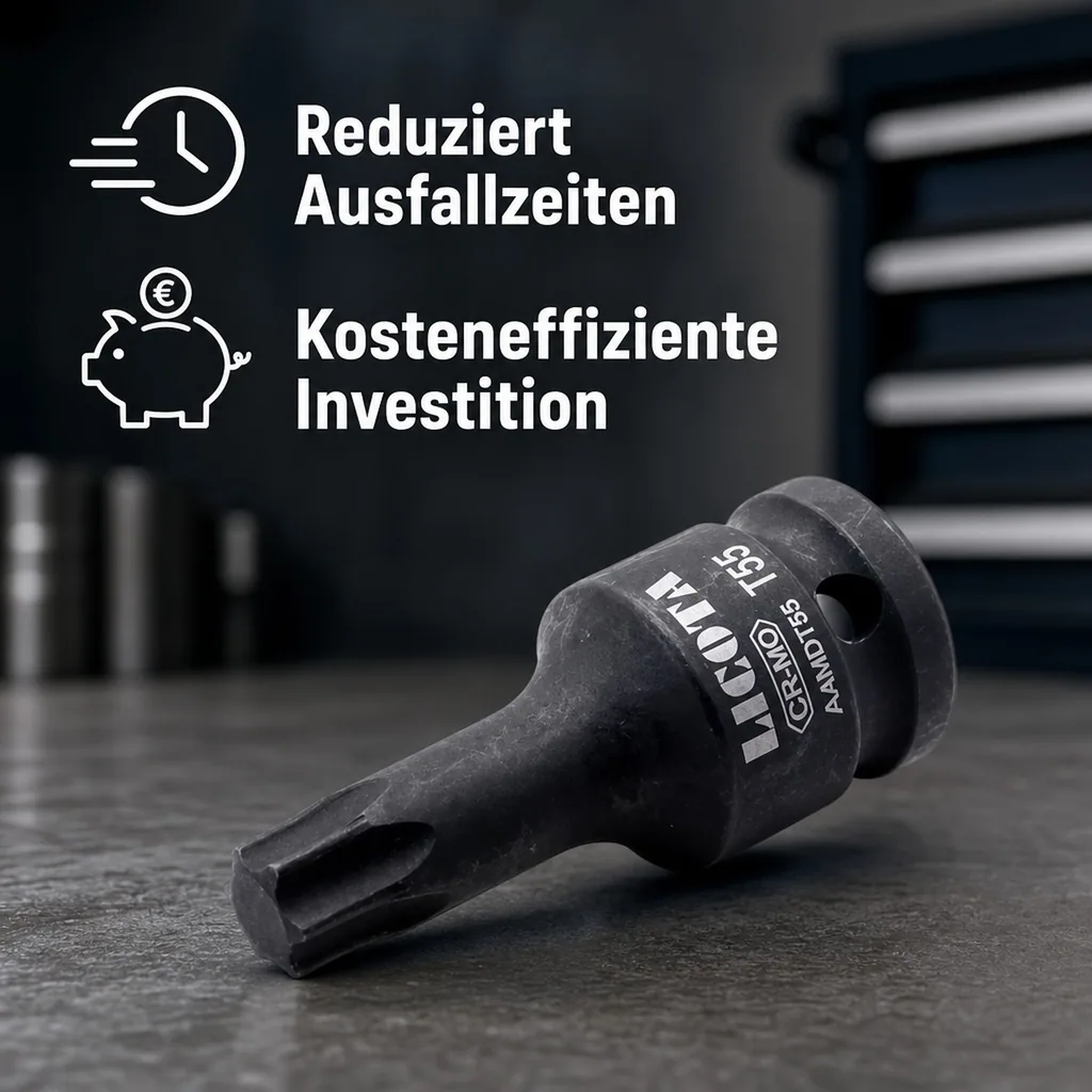 Innensechskant Nuss, Schlagschrauber Nuss, T20, 1/2 Zoll, Cr-Mo