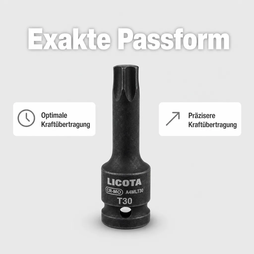 Innensechskant Nuss, 1/2 Zoll T30, Steckschlüssel Innensechskant