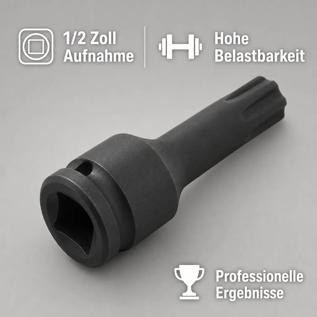 Ribe Nuss, Stecknuss 1/2 Zoll RM10, Cr-Mo, Schlagschrauber Nuss