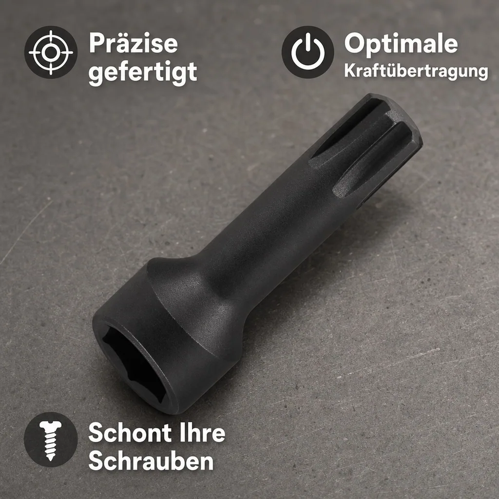 Ribe Nuss, Stecknuss 1/2 Zoll RM10, Cr-Mo, Schlagschrauber Nuss