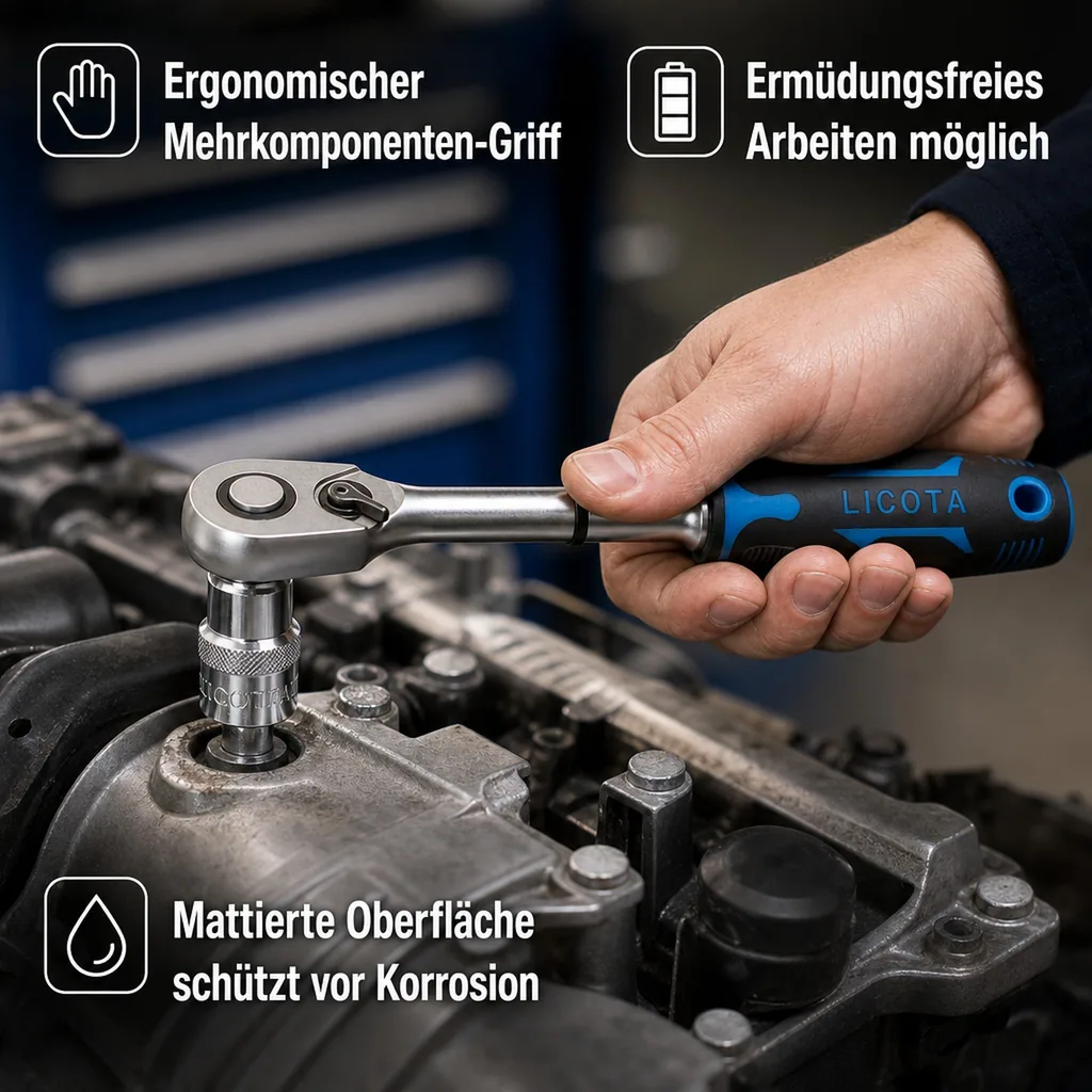 Innensechskant Nuss Satz, Innensechskant Nüsse Set, 1/2 Zoll, E-Profil, Umschaltknarre