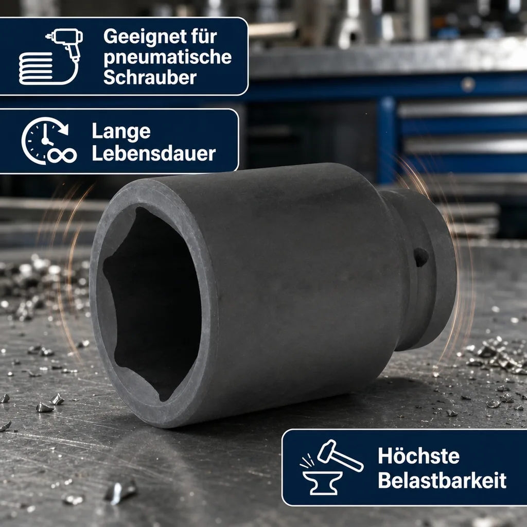 3/4 Zoll Nuss, SW30, Schlagschrauber Nuss, Cr-Mo Stahl, Industriequalität