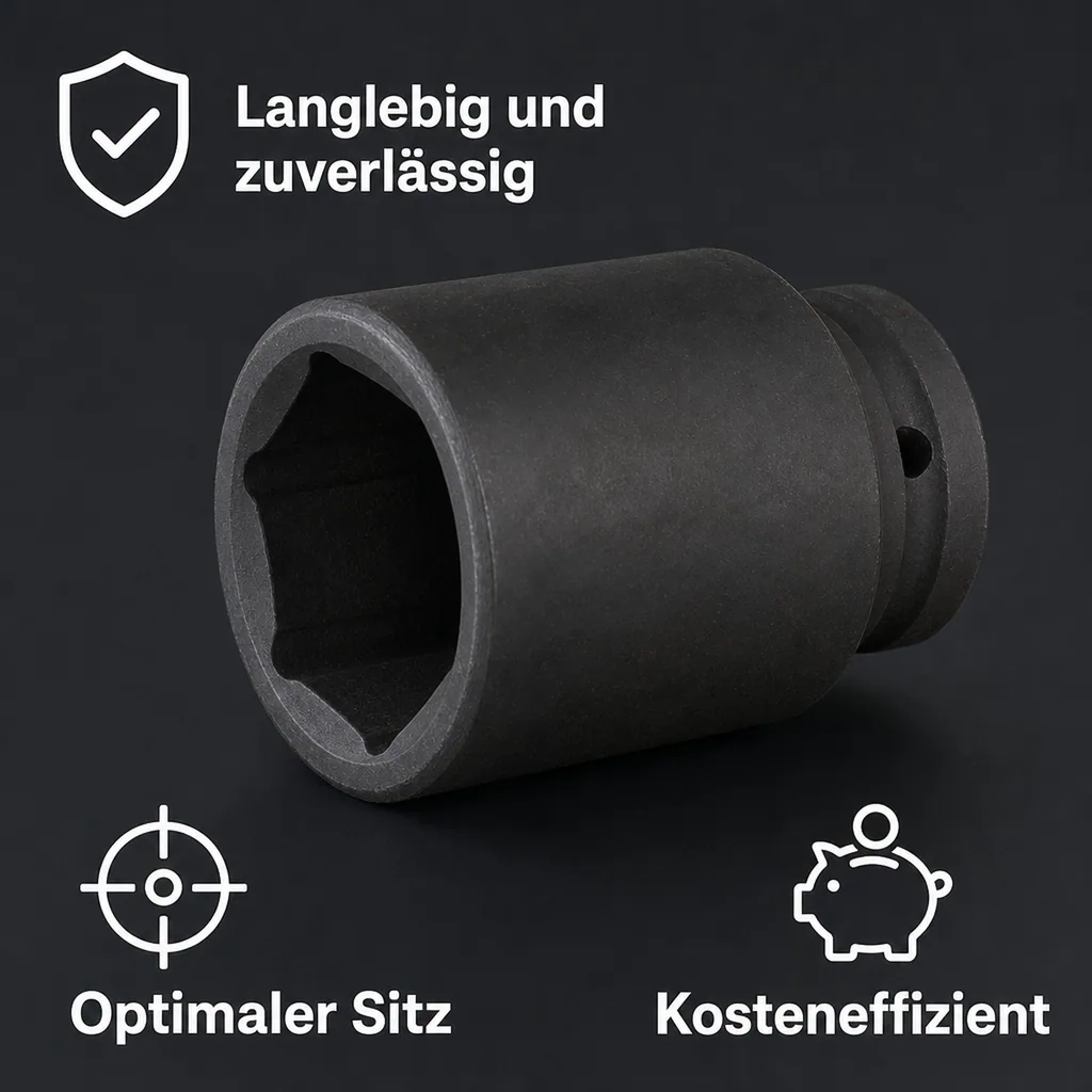 3 4 Nuss, Schlagschraubernuss, 32mm Nuss, SW 32, Cr-Mo Stahl