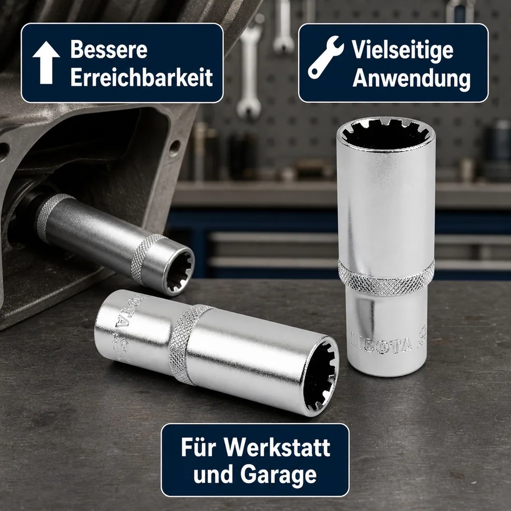 Vielzahn Nuss 1/2 Zoll, 32mm, lang