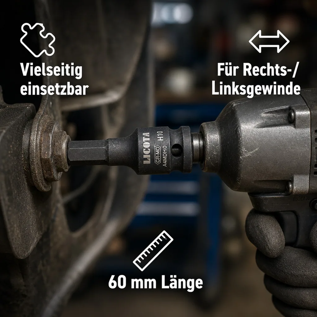 Innensechskant Nuss 1/2 Zoll, H24, Cr-Mo Schlagschrauber Nuss