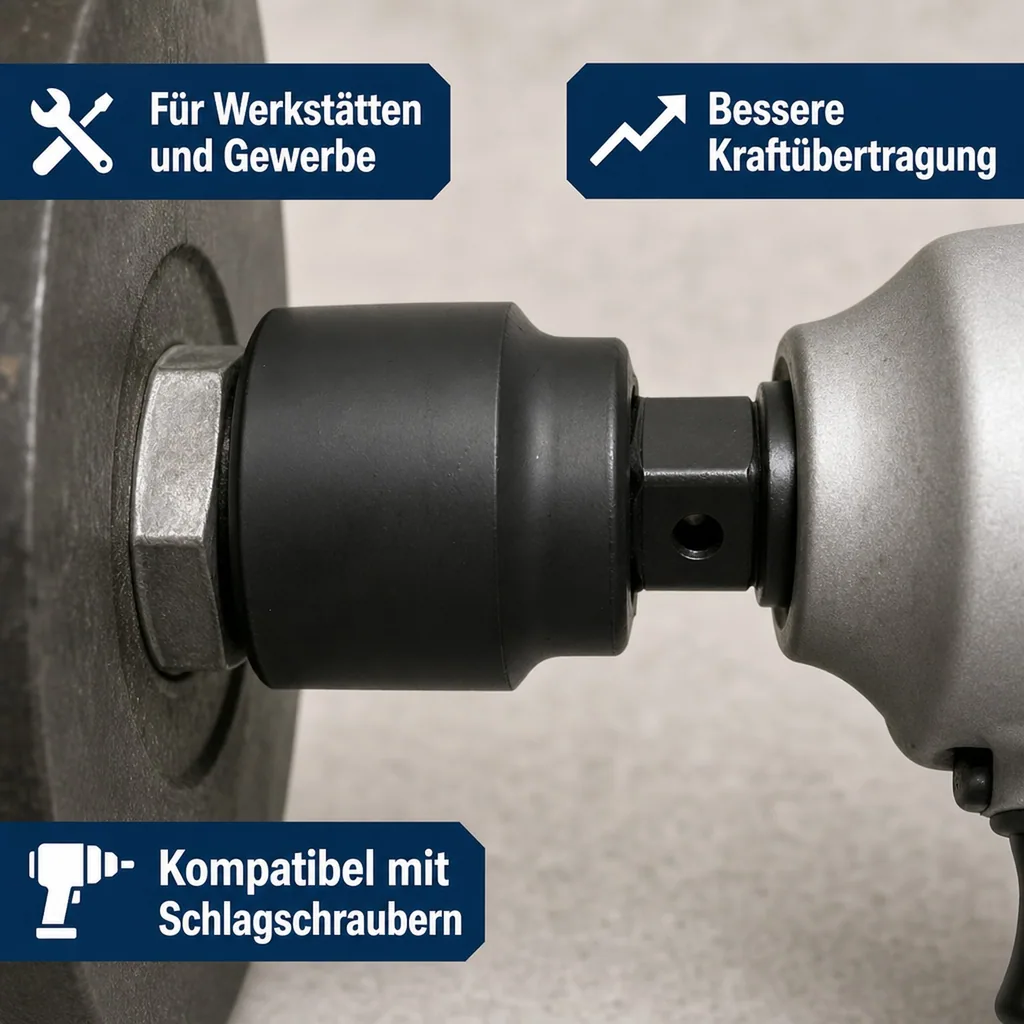3/4 Zoll Nuss, Schlagschraubernuss SW 48, Chrom Molybdän Stahl