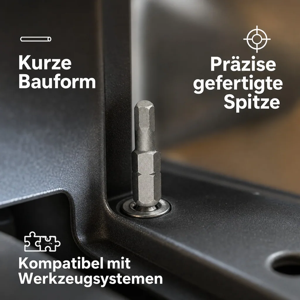 Innensechskant 2.5 mm, Innensechskant, kurz, 30mm, 1/4 Zoll
