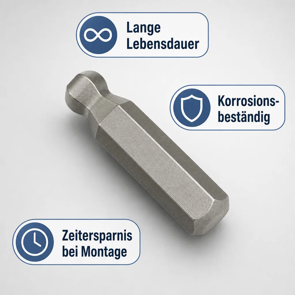 Kugelkopf Innensechskant, 5mm Innensechskant, S2 Stahl