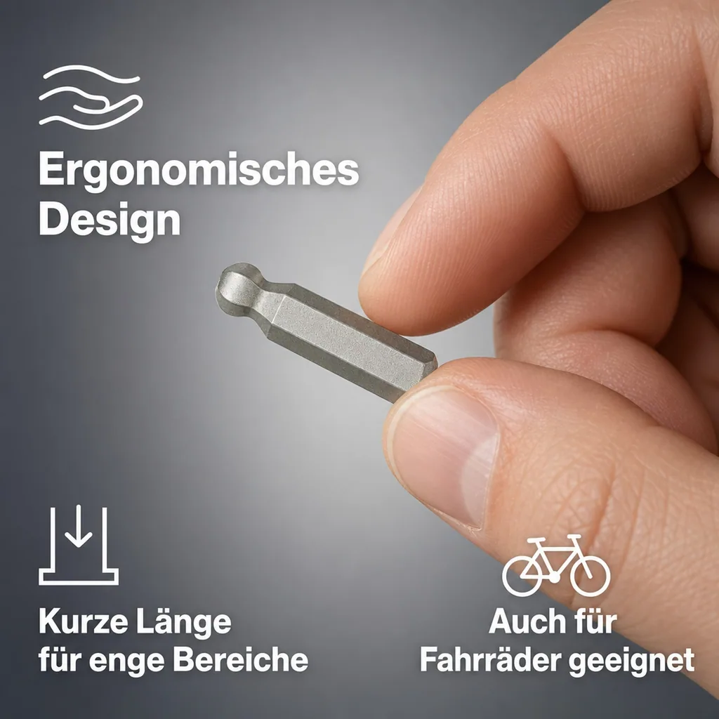 Kugelkopf Innensechskant, 5mm Innensechskant, S2 Stahl