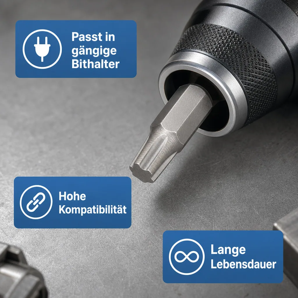 Ribe Bit, 10mm Hex Bit, RM7, 30mm, S2 Stahl