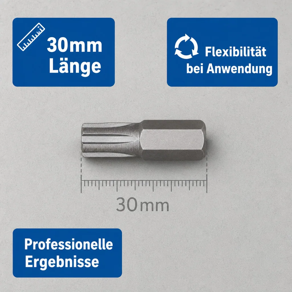 Ribe Bit, 10mm Hex Bit, RM7, 30mm, S2 Stahl
