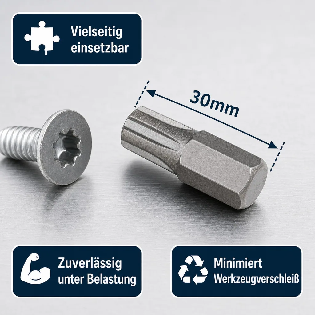 Ribe Nuss, 10mm Hex, Ribe RM11, 30mm Bit, S2 Stahl