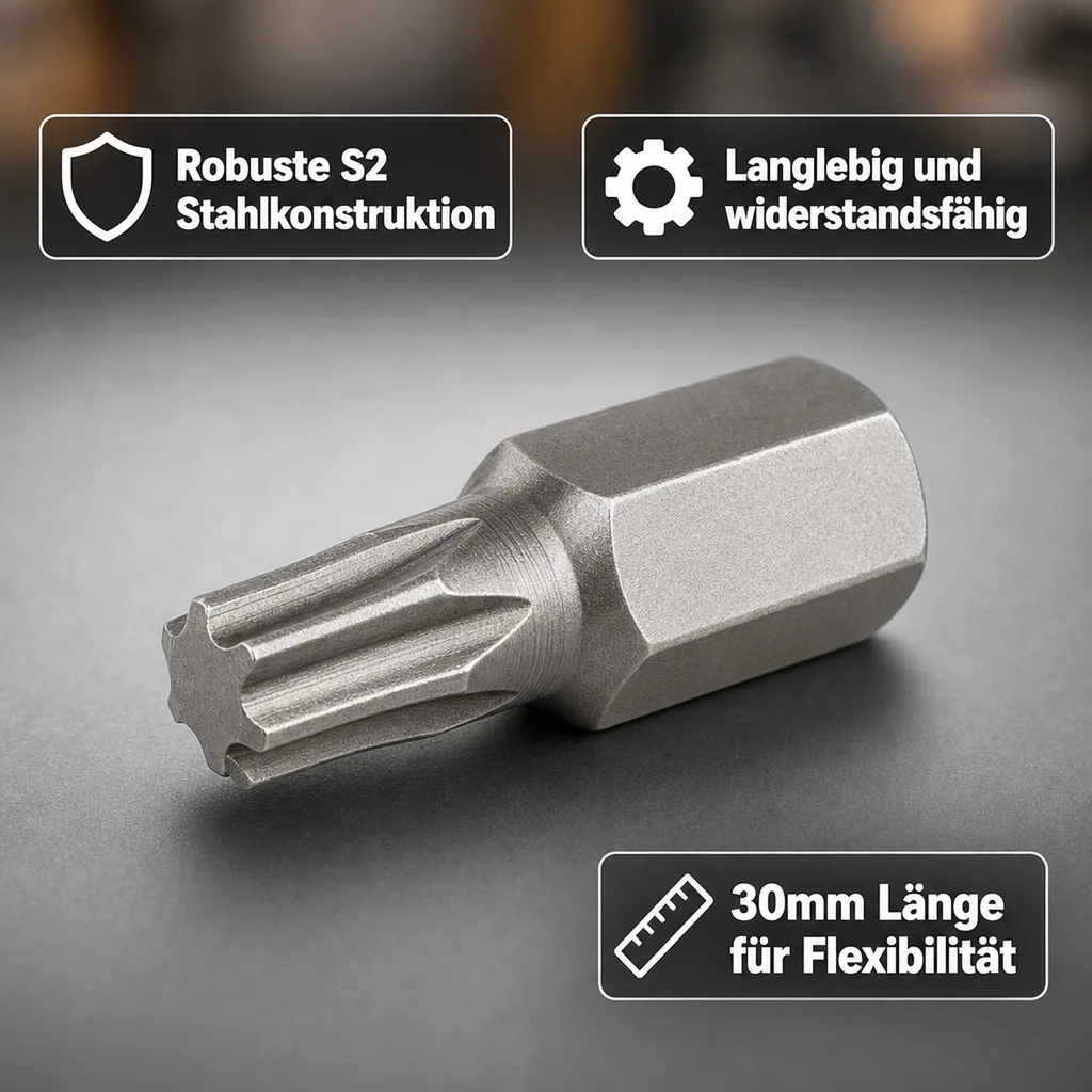Ribe Nuss, 10mm Hex, Ribe RM11, 30mm Bit, S2 Stahl