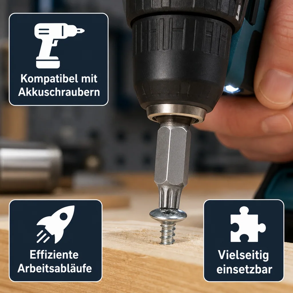Ribe Bit, 10mm Hex Bit, Innensechskant Bit, RM12, 30mm