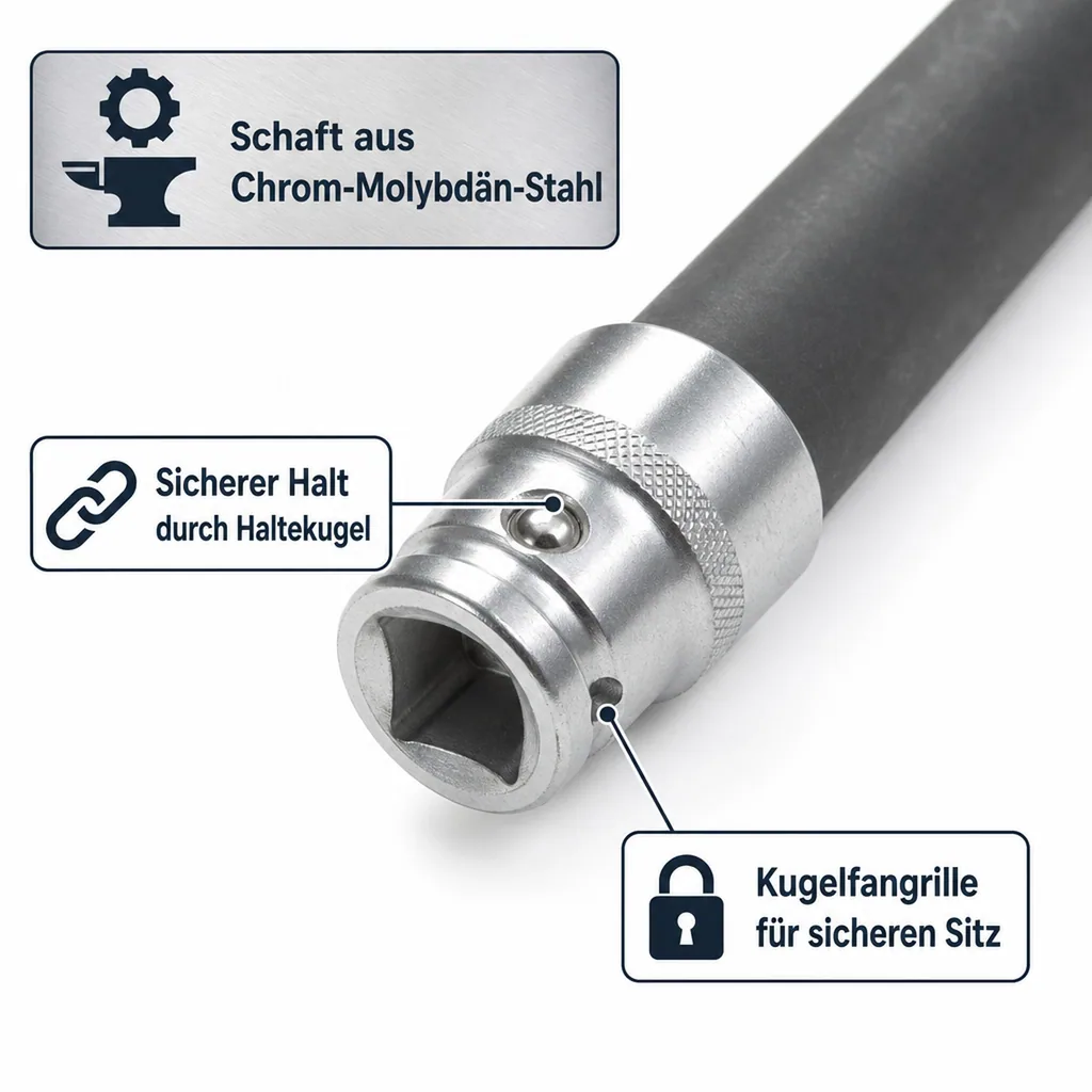 Aussen Innensechskant Nuss, E Profil Nuss, E14, 1/2 Zoll, Zylinderkopfschrauben Nuss