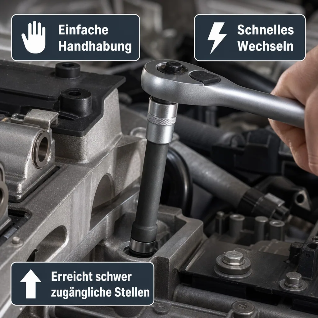 Aussen Innensechskant, Innensechskant E20, Steckschlüssel, E-Profil Nuss, 1/2 Zoll