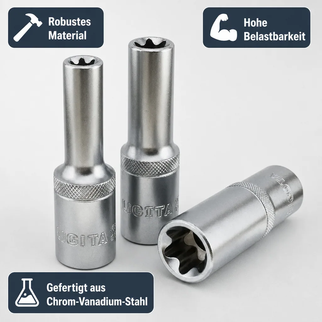 Aussen Innensechskant Nuss, Innensechskant Nuss 1/2 Zoll E16