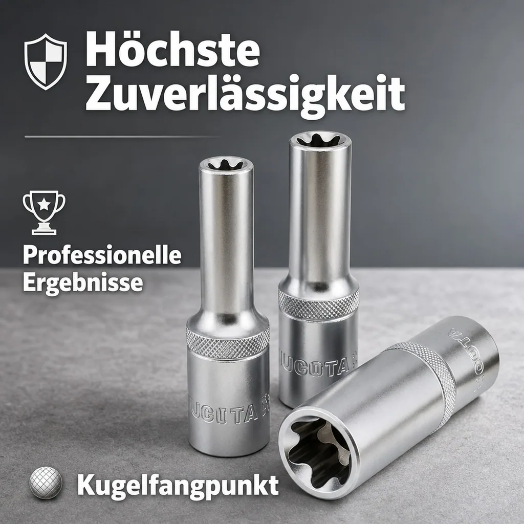 Aussen Innensechskant Nuss, Innensechskant Nuss 1/2 Zoll E16