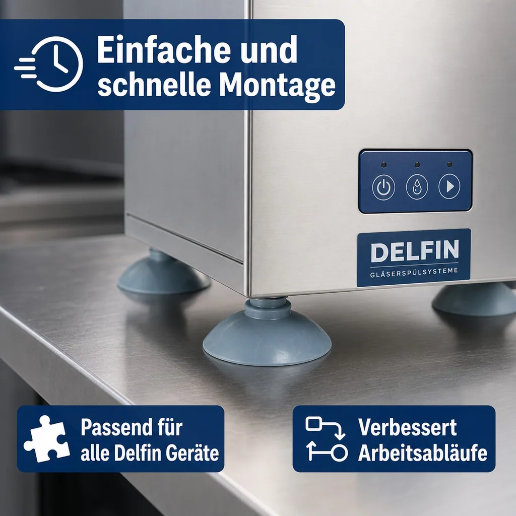 Saugfuss für alle Delfin Gläserspülgerät