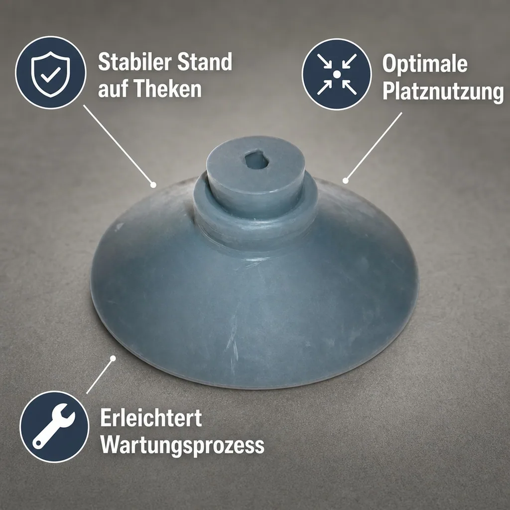 Saugfuss für alle Delfin Gläserspülgerät