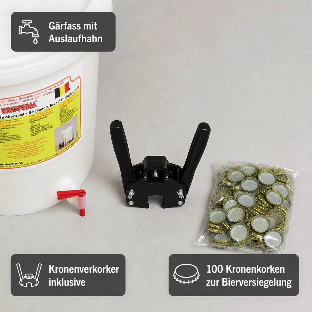 BREWFERM Bierbrauset - Startpaket Komplett, Ihr Tor zur Welt des selbstgebrauten Bieres!