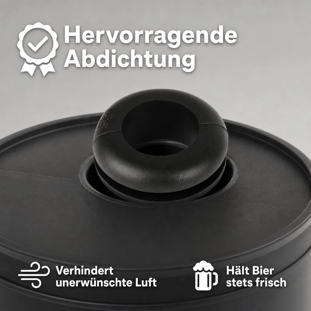 Mostfass-Dichtungsgummi für Gärungseimer & DK 017.630.5 Verschlusskappe