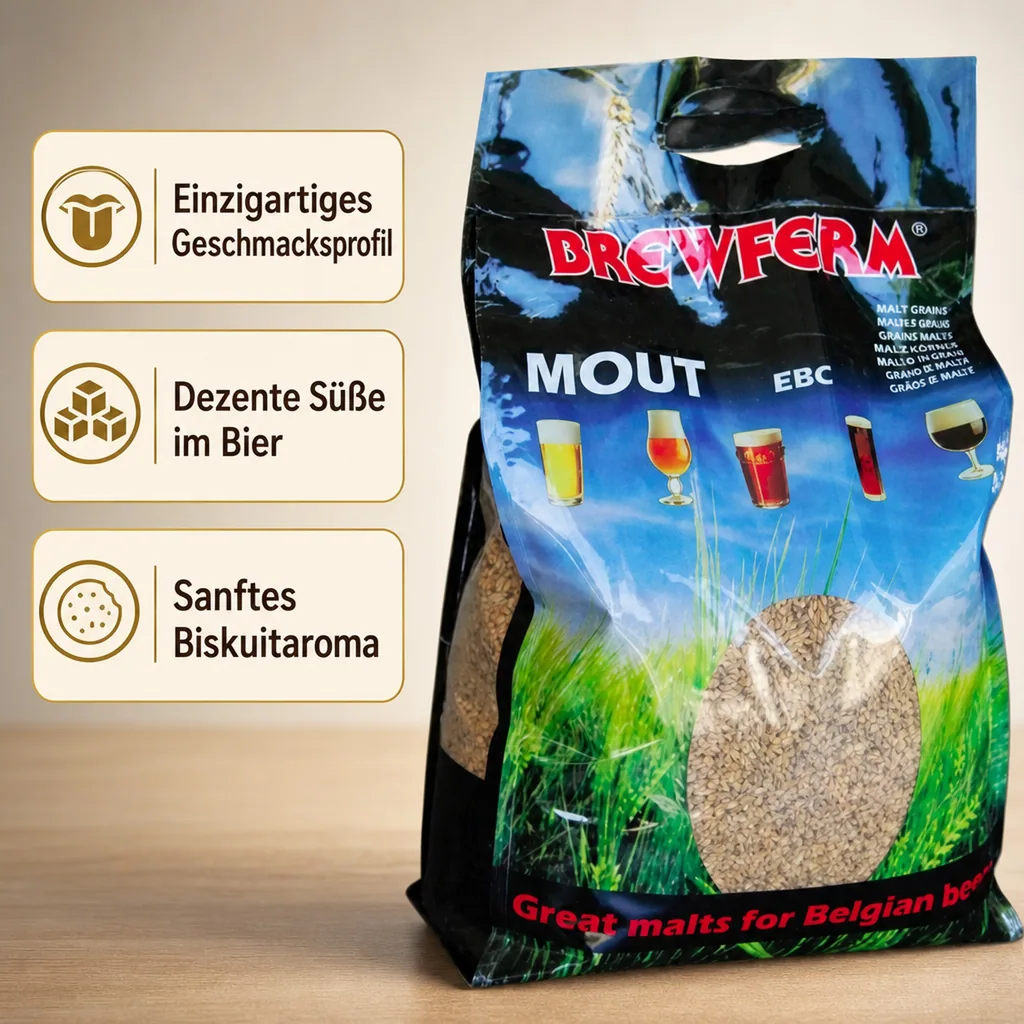 Gerstenmalz, Wiener malz - Weyermann Vienna (7 EBC) - 1 kg Sack, Brauen Sie einzigartige Ale-Biere!