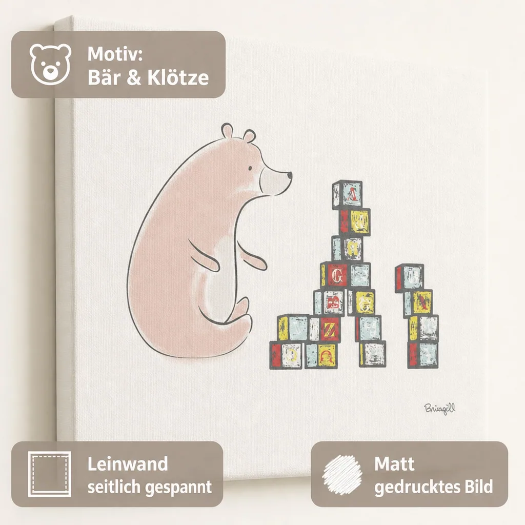 Lilipinso Bild Bär & Klötze