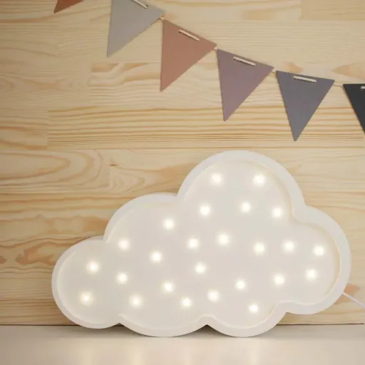 little lights Led Deko Kinderlampe Wolke weiss