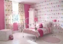 Harlequin Tapete Vögel rosa