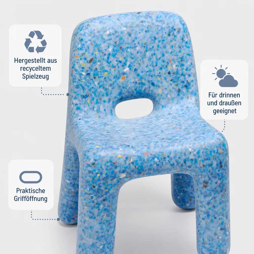 ecoBirdy Kinderstuhl - Charlie Chair Sky
