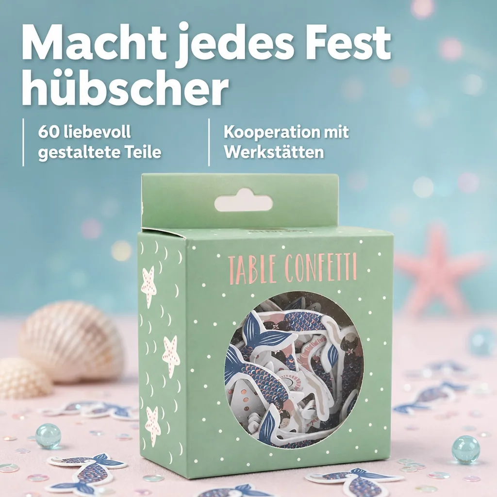 Ava & Yves Tischkonfetti Meerjungfrau