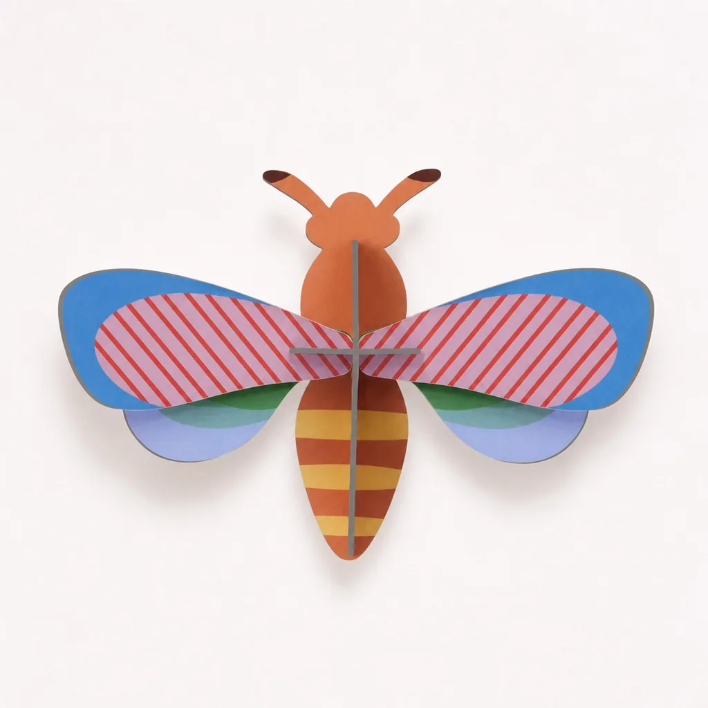 Studio ROOF Ornament, Bastel-Set, 3D Wandobjekt - Honigbiene