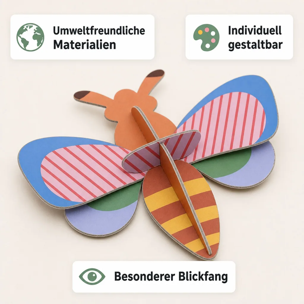 Studio ROOF Ornament, Bastel-Set, 3D Wandobjekt - Honigbiene