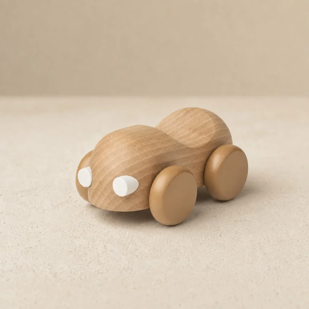 Liewood Holzauto "Ilona" goldenes caramel