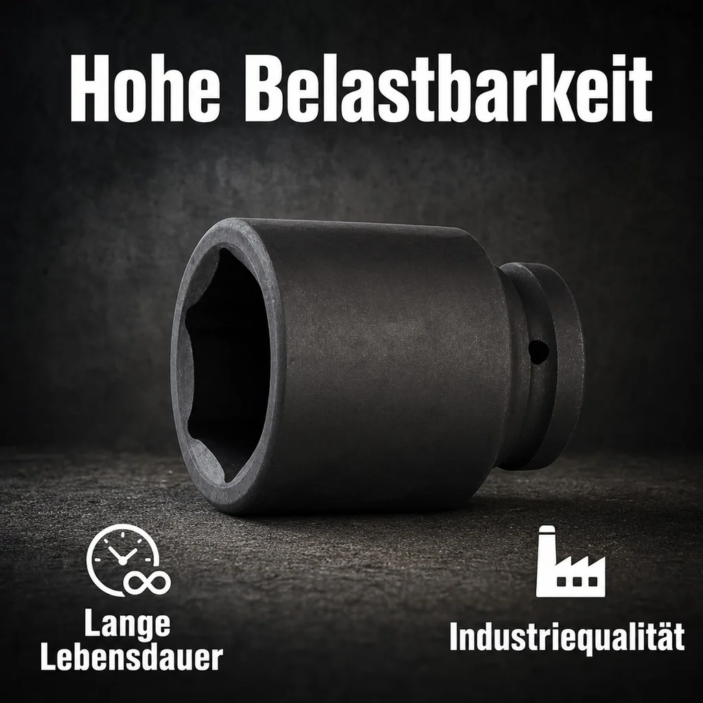 Schlagschrauber Nuss 3/4 Zoll, 27mm SW27, Cr-Mo, 6-Kant