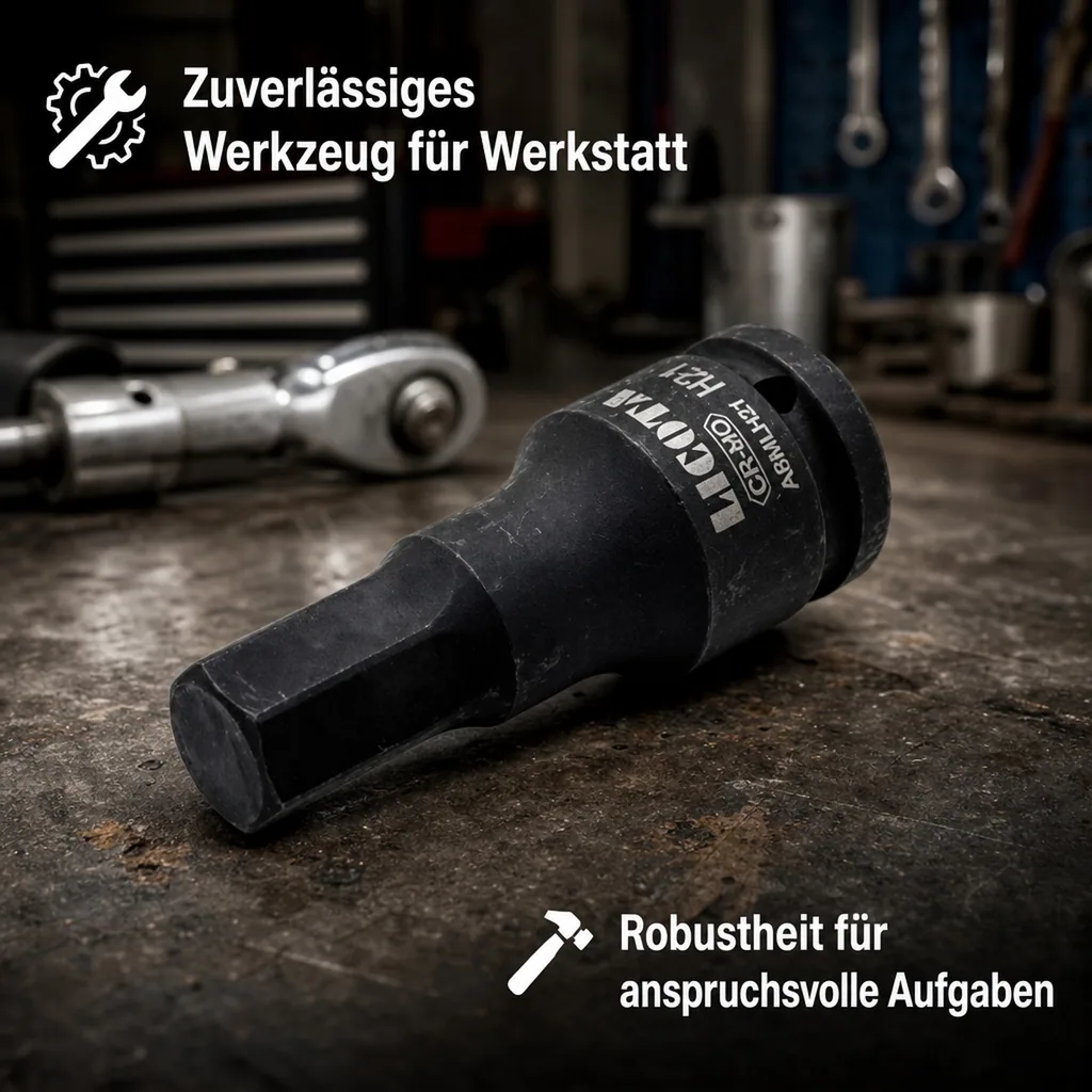 Innensechskant Nuss, 3/4 Zoll, H21, Schlagschrauber Innensechskant, Industriequalität