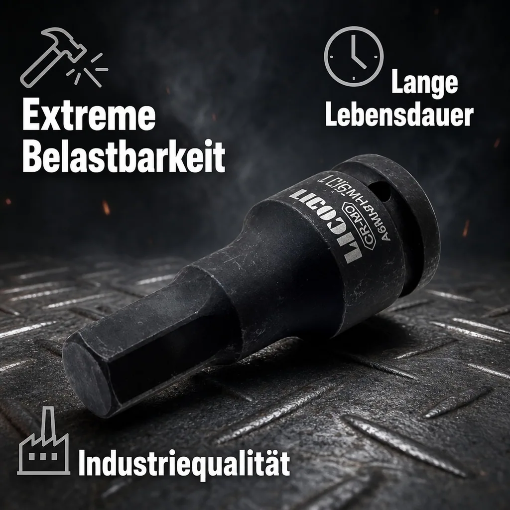 Innensechskant Nuss, 3/4 Zoll H24, Schlagschrauber Nuss, Cr-Mo Stahl