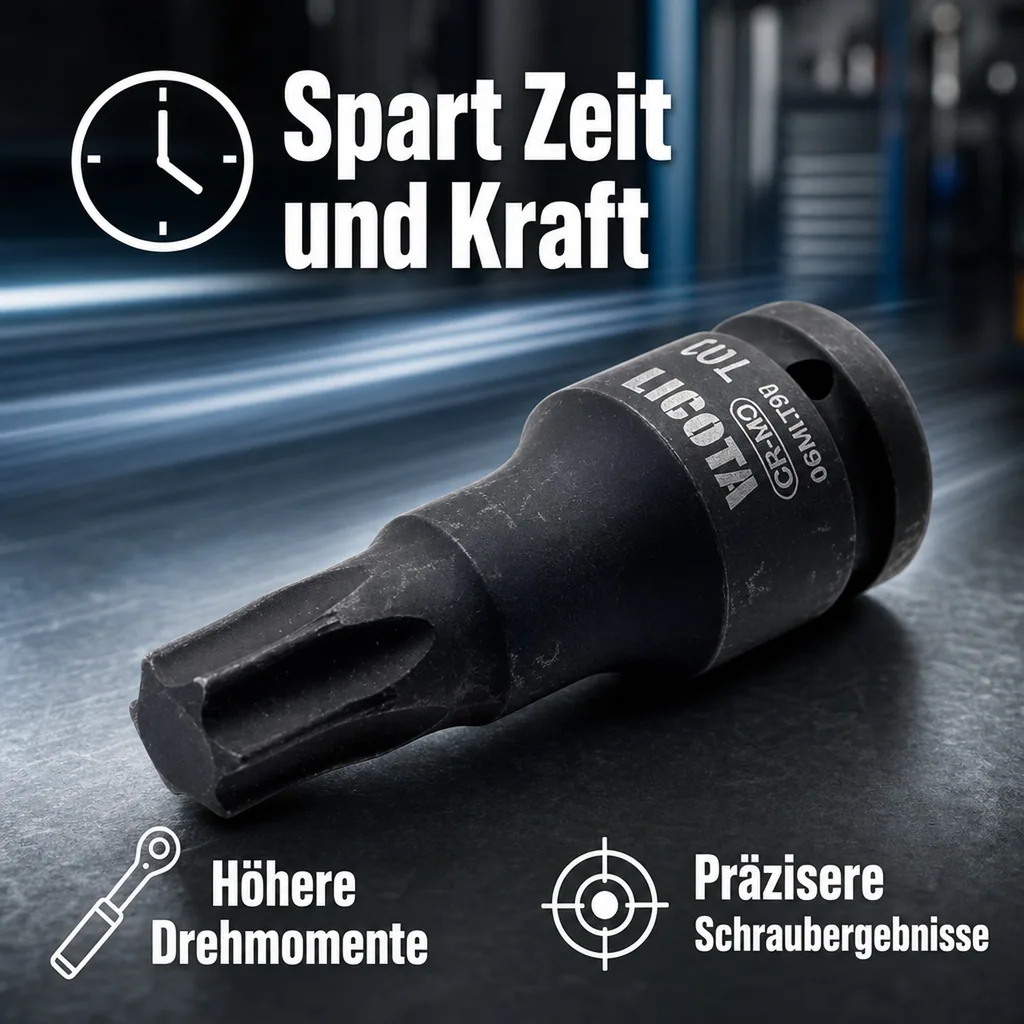 Innensechskant Nuss, Schlagschrauber, 3/4 Zoll, T70, Industriequalität