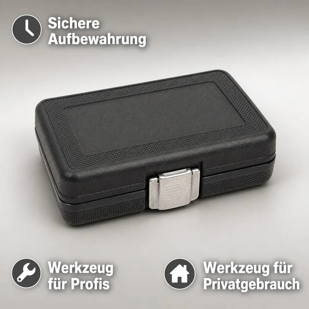 Glühkerzenschlüssel, Gelenk 3/8 Zoll, 8 10 12 mm, Werkzeug mit Box
