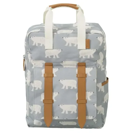 Fresk Kinderrucksack groß Eisbär blau grau