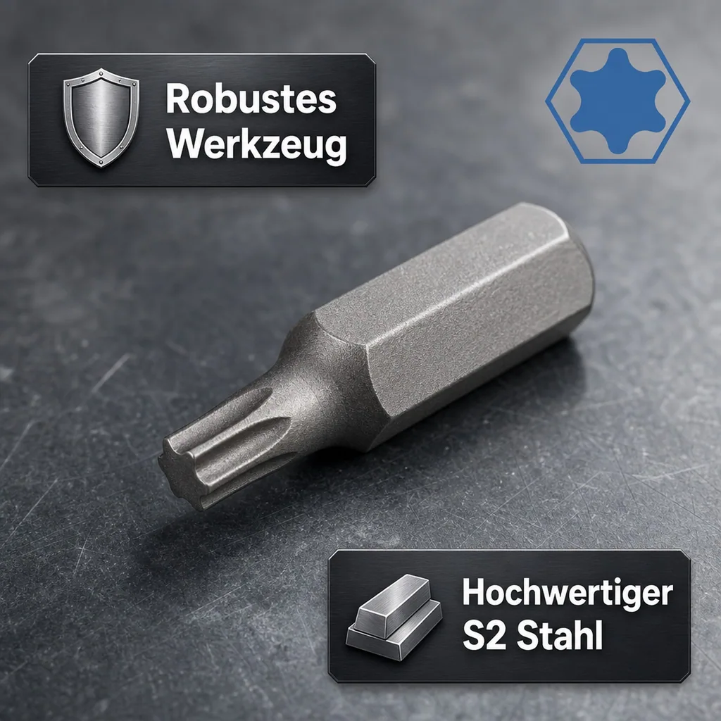 Innensechskant Bit T27, 30mm, S2 Stahl, Schraubendreher Bit