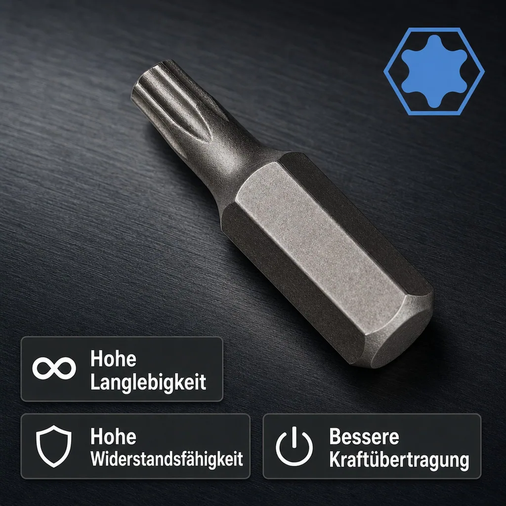 Innensechskant Bit T40, S2 Stahl, 30mm, Werkzeug Bit