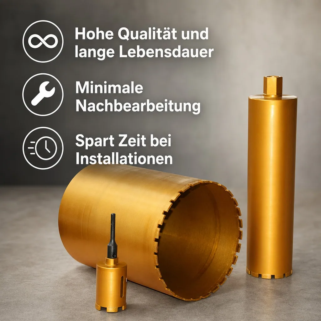 Diamantbohrkrone 82mm, SDS Plus Bohrkrone für Mauerwerk