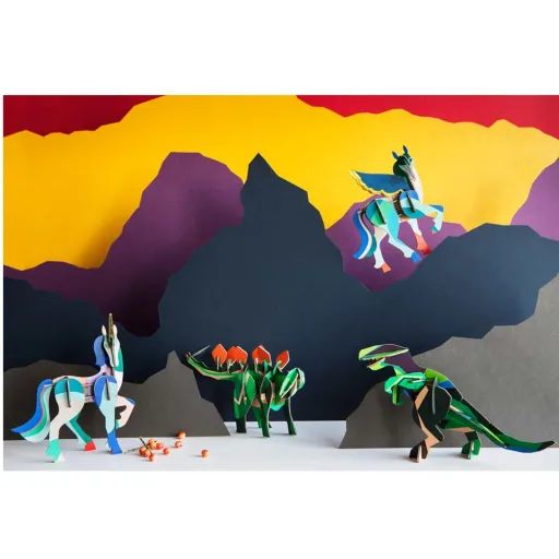 studio ROOF 3D Dinosaurier Stegosaurus Pappe